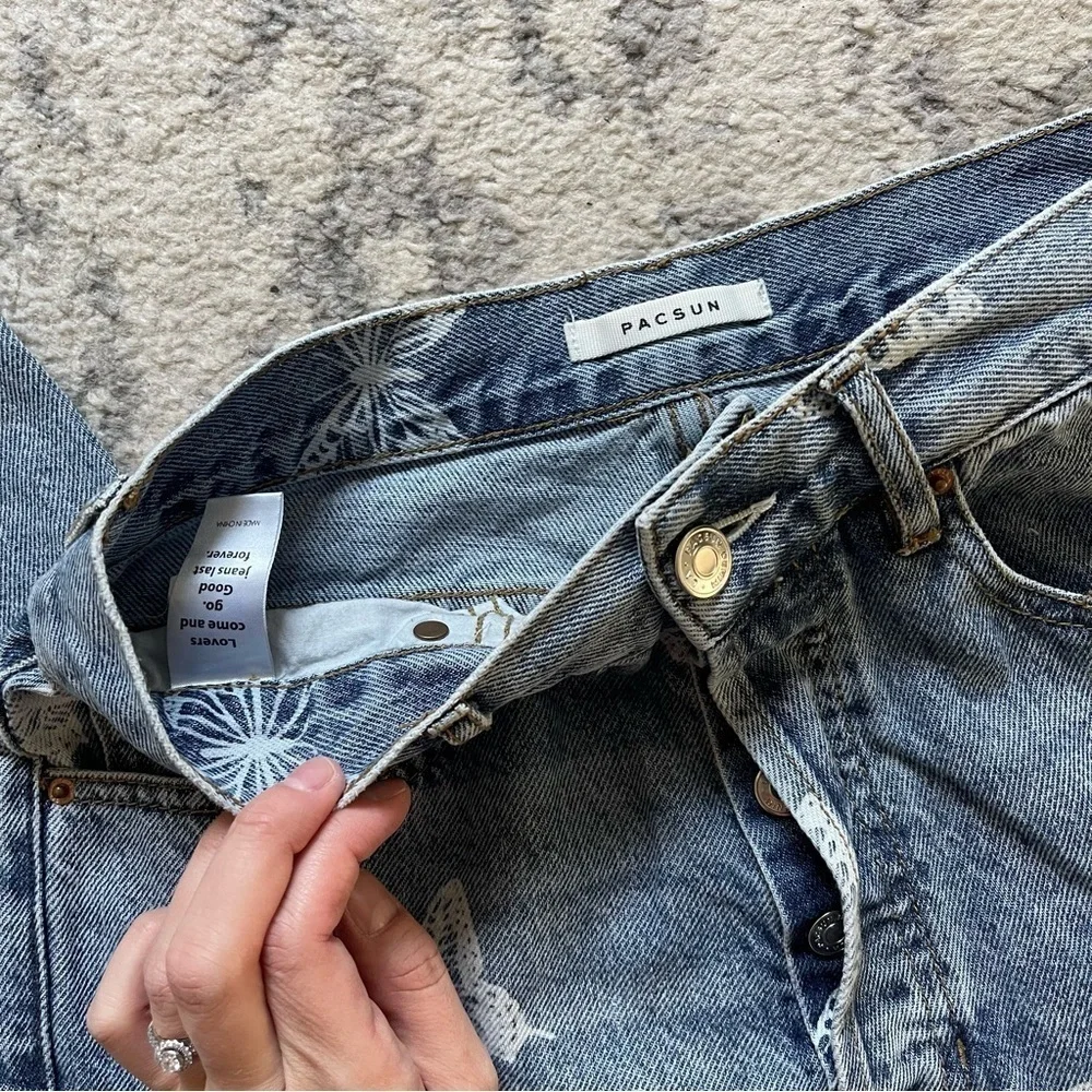 PacSun Butterfly Denim Ultra High Rise Slim Jeans